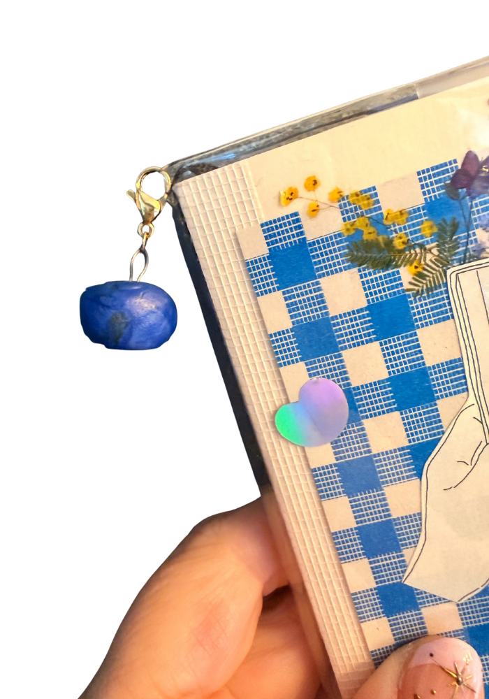 Dangle Journal Charm Blueberry