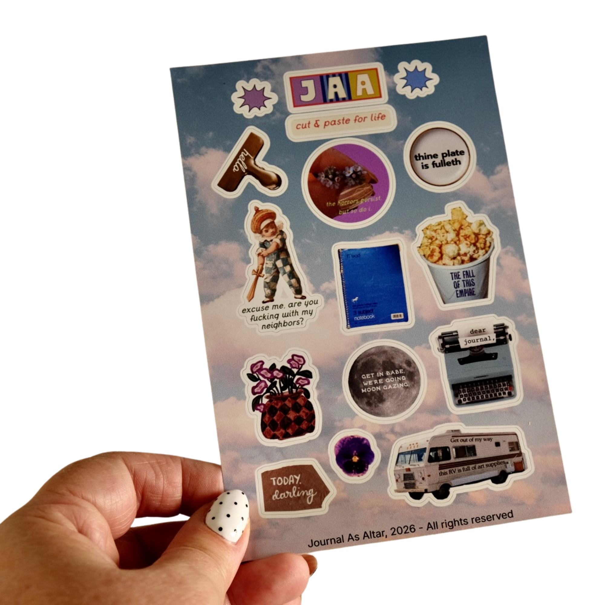 The Essential JAA Sticker Sheet
