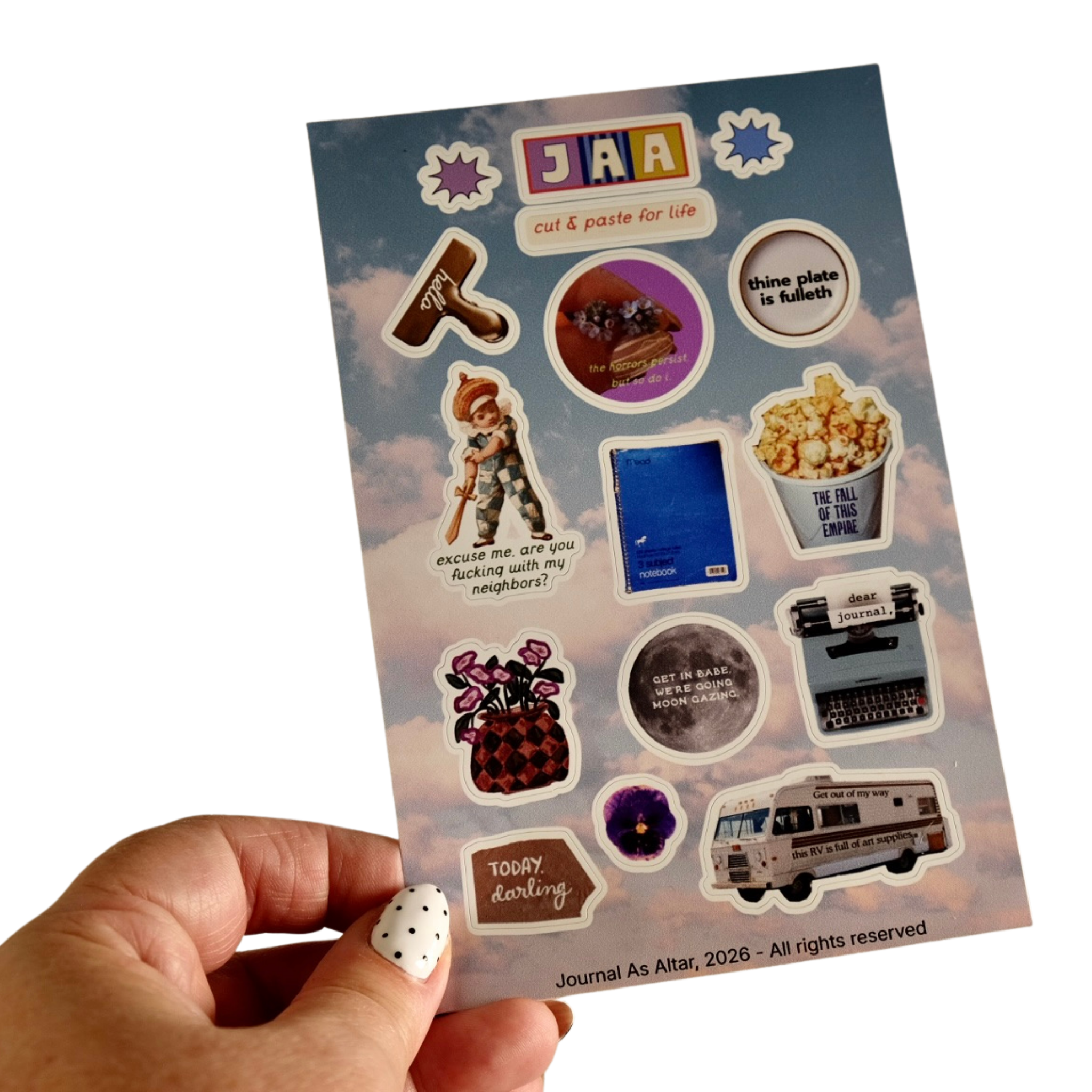 The Essential JAA Sticker Sheet