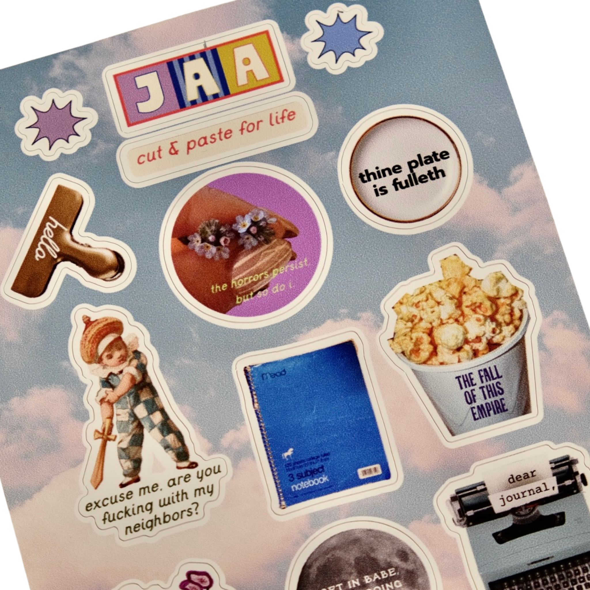 The Essential JAA Sticker Sheet